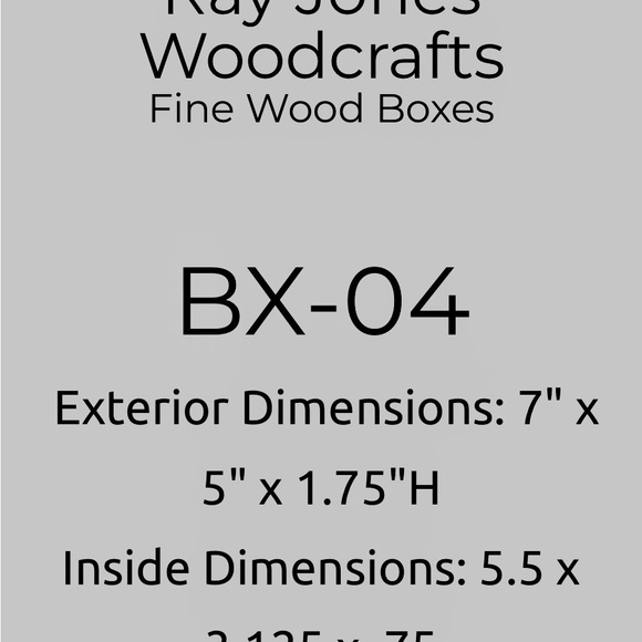 EXQUISITE Vintage 2005 “Ray Jones Woodcrafts” Trinket/Jewelry Box, Hand Made… - Picture 10 of 11